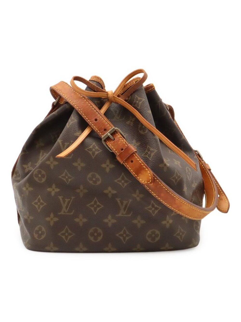 Louis Vuitton Monogram Petit Noe Shoulder Bag Semi Drawstring